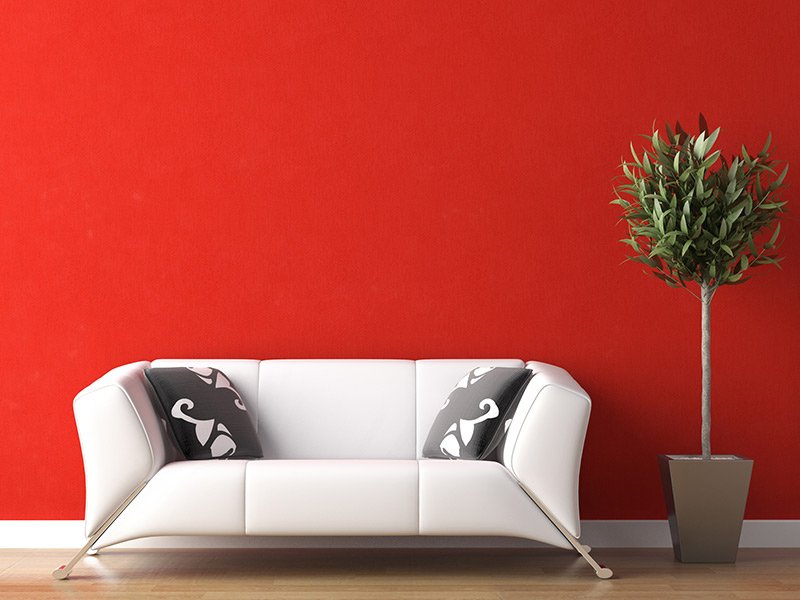 marc west painting and decorating newly painted red indoor